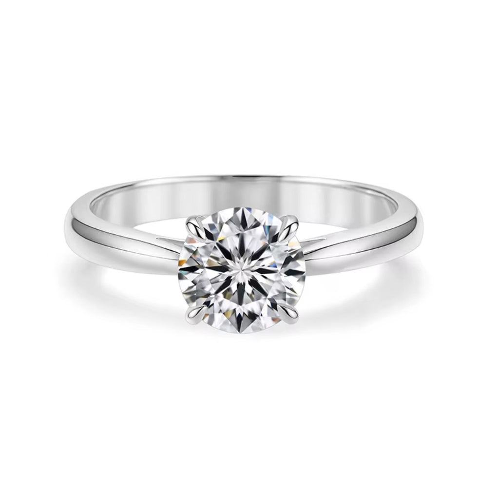 1.00 ct Round Lab-Grown Diamond Solitaire Ring | IGI Certified | 10K Gold