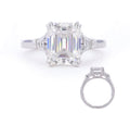 2.81 ct Three-Stone Lab-Grown Diamond Ring | 18K White Gold | NGTC Certified