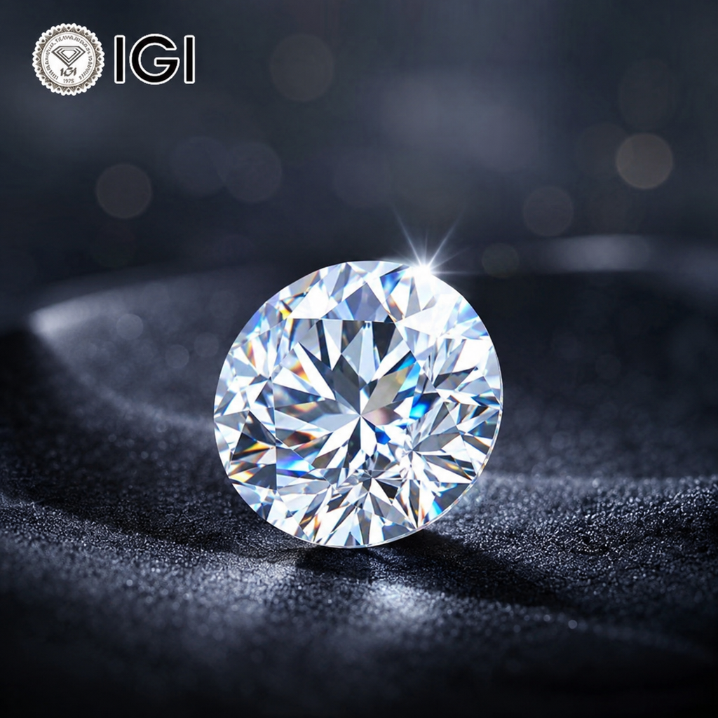 1,50 ct Diamante redondo talla brillante creado en laboratorio | Color D | VVS2 | Certificado IGI
