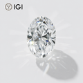 Diamante ovalado cultivado en laboratorio de 1,00 ct | Color D | VVS2 | Certificado IGI