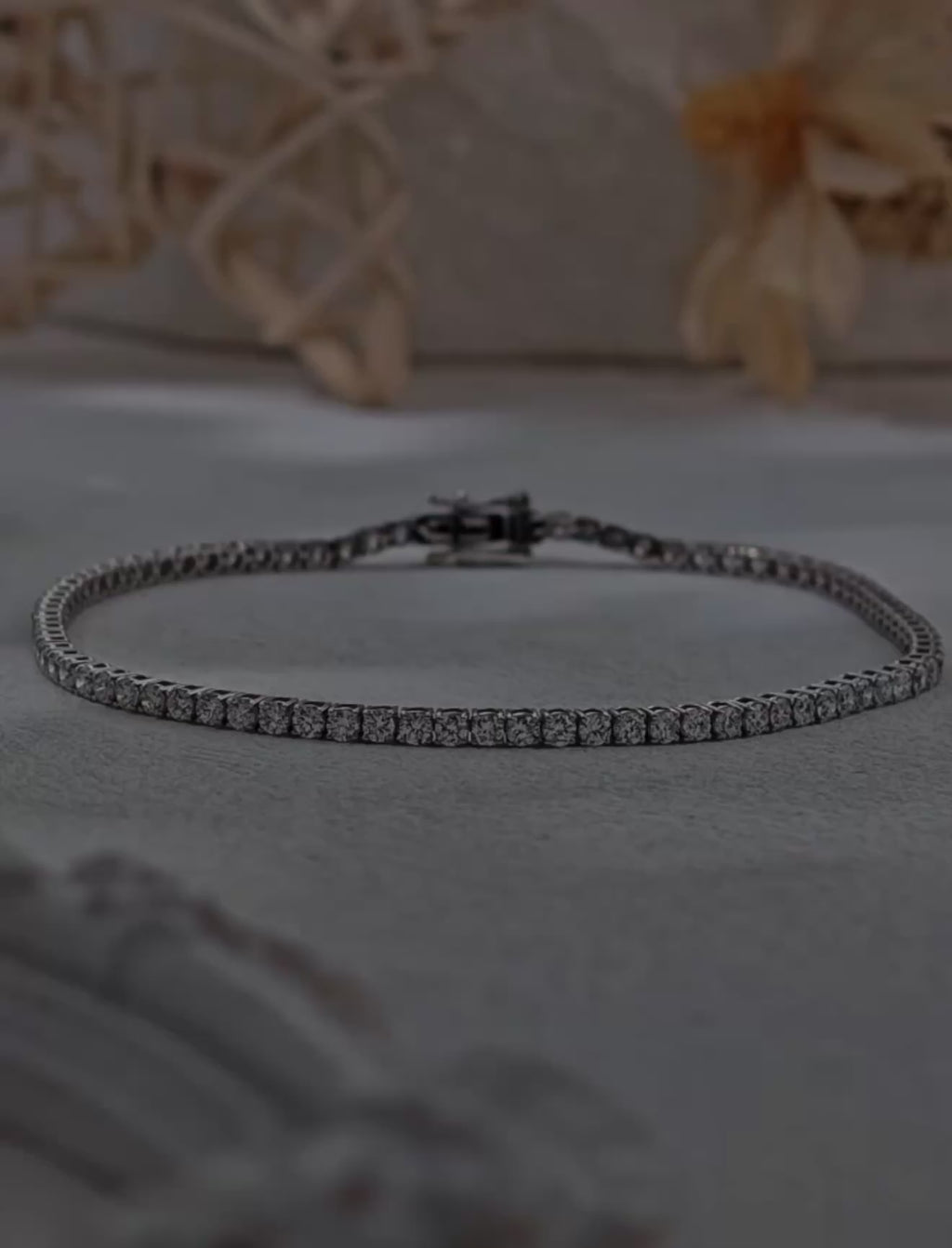 4.34 ct Lab-Grown Diamond Tennis Bracelet | IGI Certified | 10K White Gold